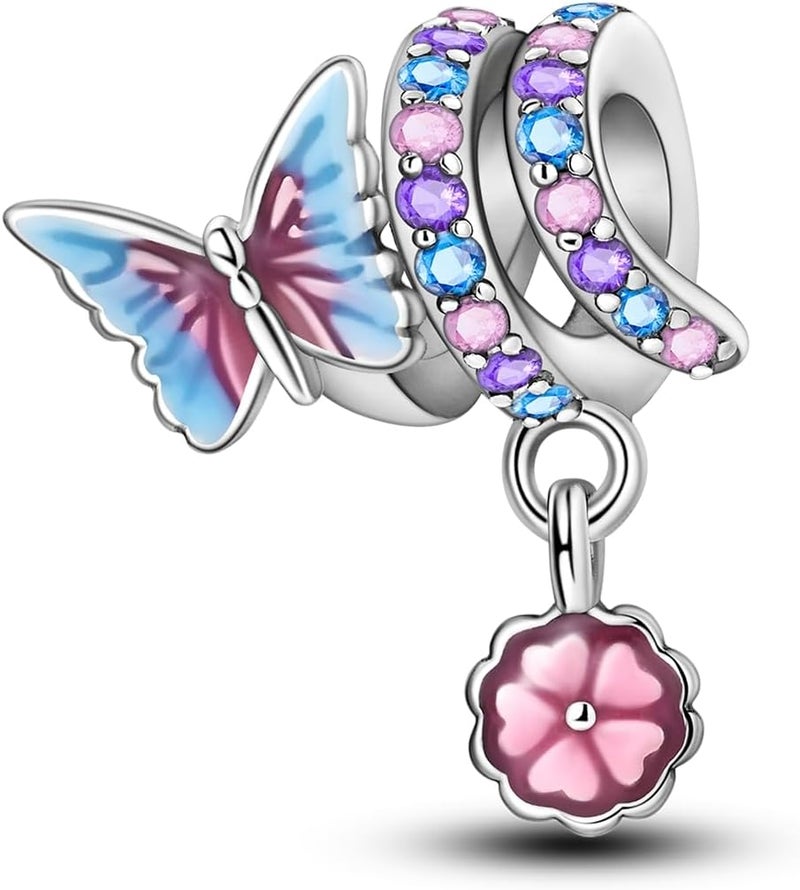 Hapour Store 925 Sterling Silver Charms for Bracelets Necklace European Jewelry Pendant Beads Charm for Women Mom - Image 1